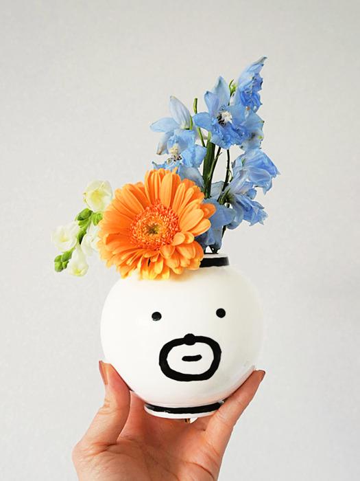 드로잉 달항아리 화병