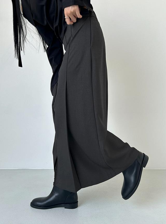 클로스튜디오 더블핀턱롱스커트