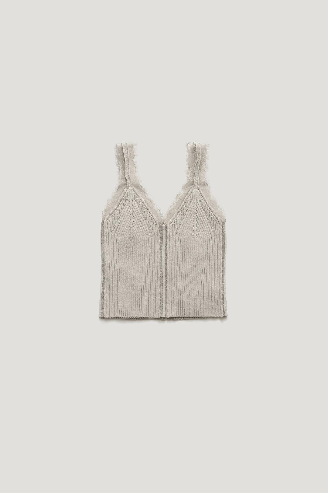 [WOOL 15%] VIONEL LACE WOOL KNIT SLEEVELESS_GREY/ ₩159,000