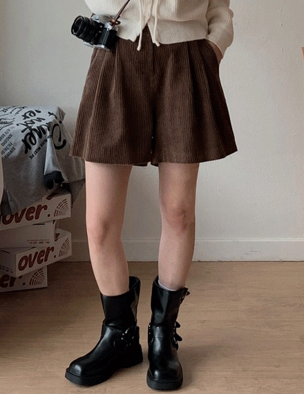 라모이핀턱골덴반바지