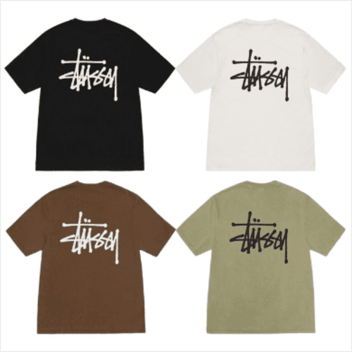 스투시 베이직 티 피그먼트 다이드 반팔티 4컬러 1905001