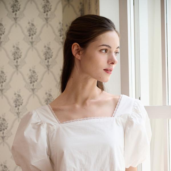 WHITE HOME DRESS