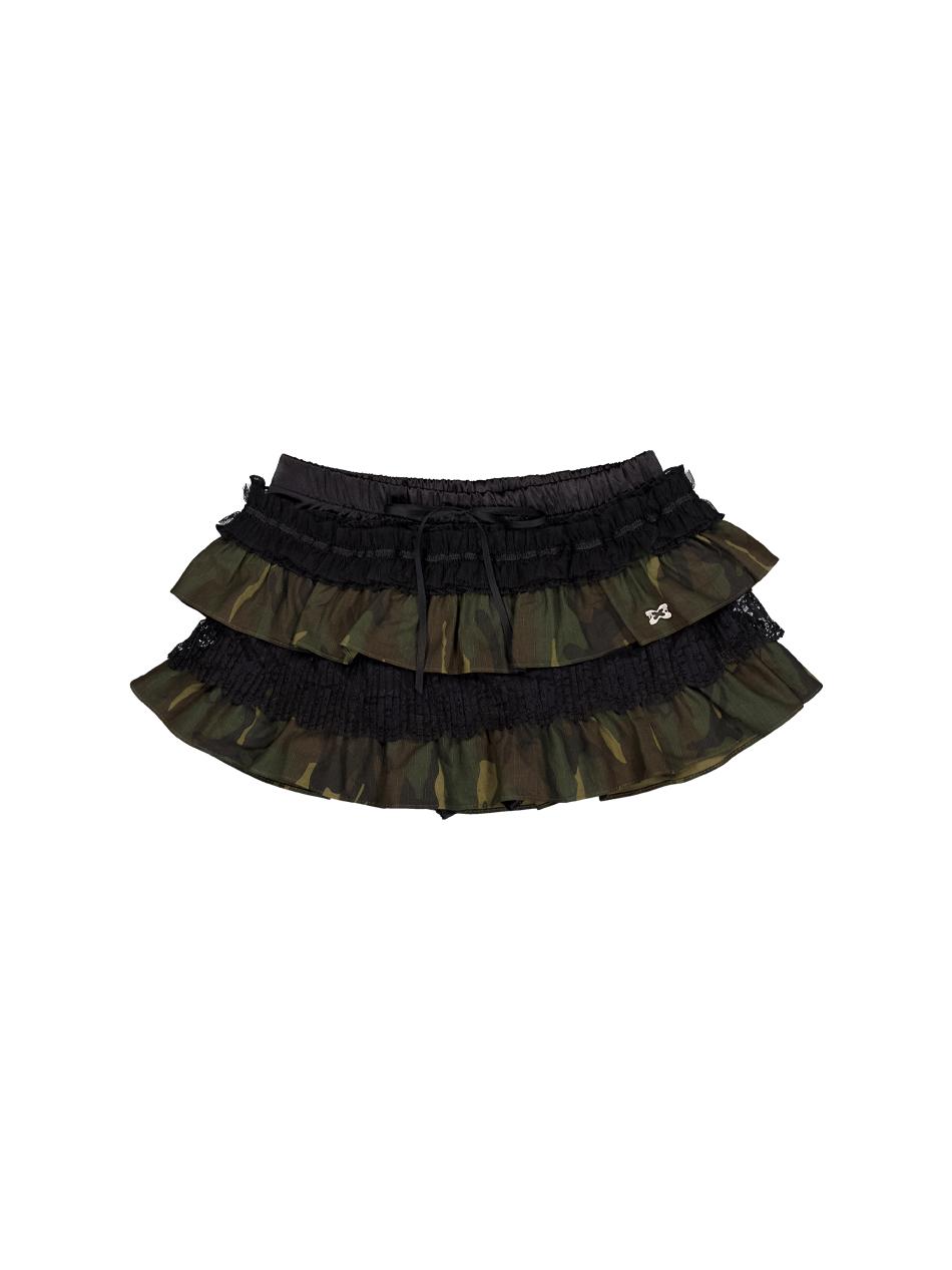 TUTU MIX SKIRT PANTS / CAMO