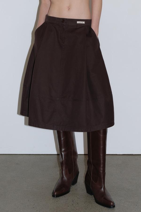 [LIMITED]VOLUME COTTON SKIRT