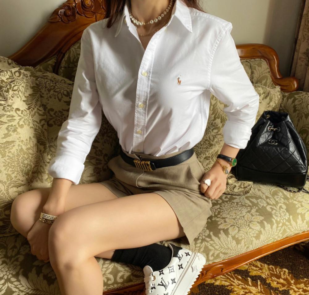 폴로랄프로렌 옥스포드 셔츠(화이트/연블루/연노랑)