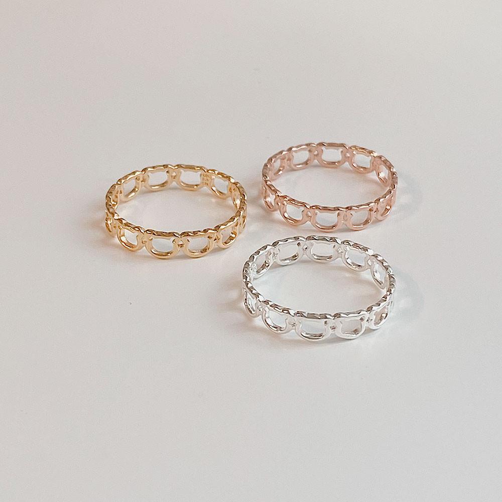 미니 곰돌이 라인 검지반지