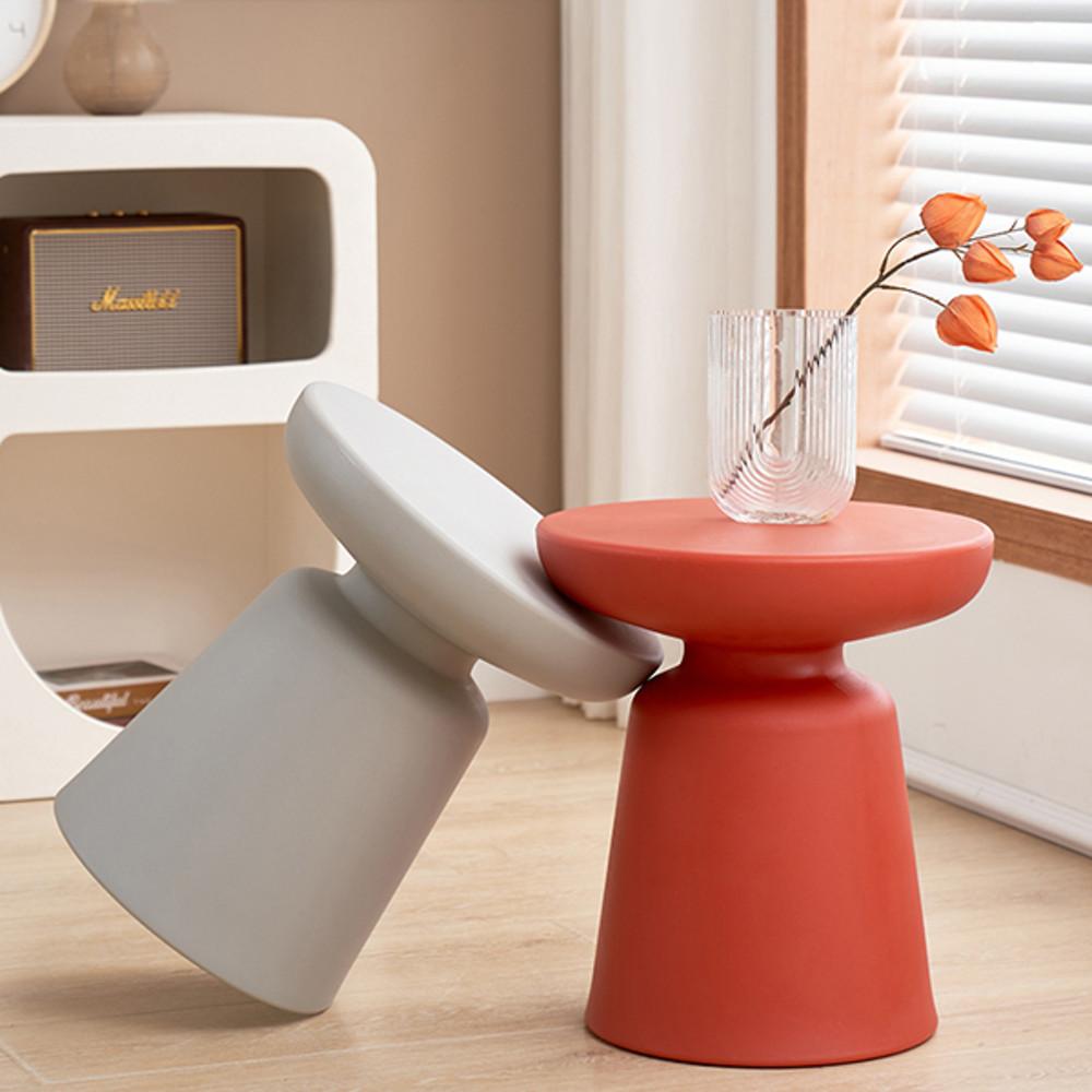 북유럽 심플 미니 원형 티테이블 스툴 파스텔 의자로활용OK