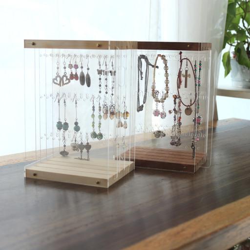원목&아크릴 귀걸이,팔찌 보관함♡보석함