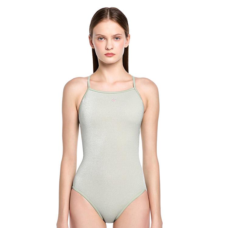 HOOG レディース Fun Shine Low Double Strap X-バック 水着 ピスタチオ[ WRM1950 ]