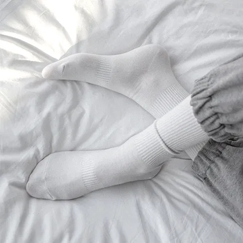 [5켤레 SET] 흘러내림없는 깔끔한 디자인의 탄탄한 장목 남녀커플 데일리 긴양말 2색상 N101