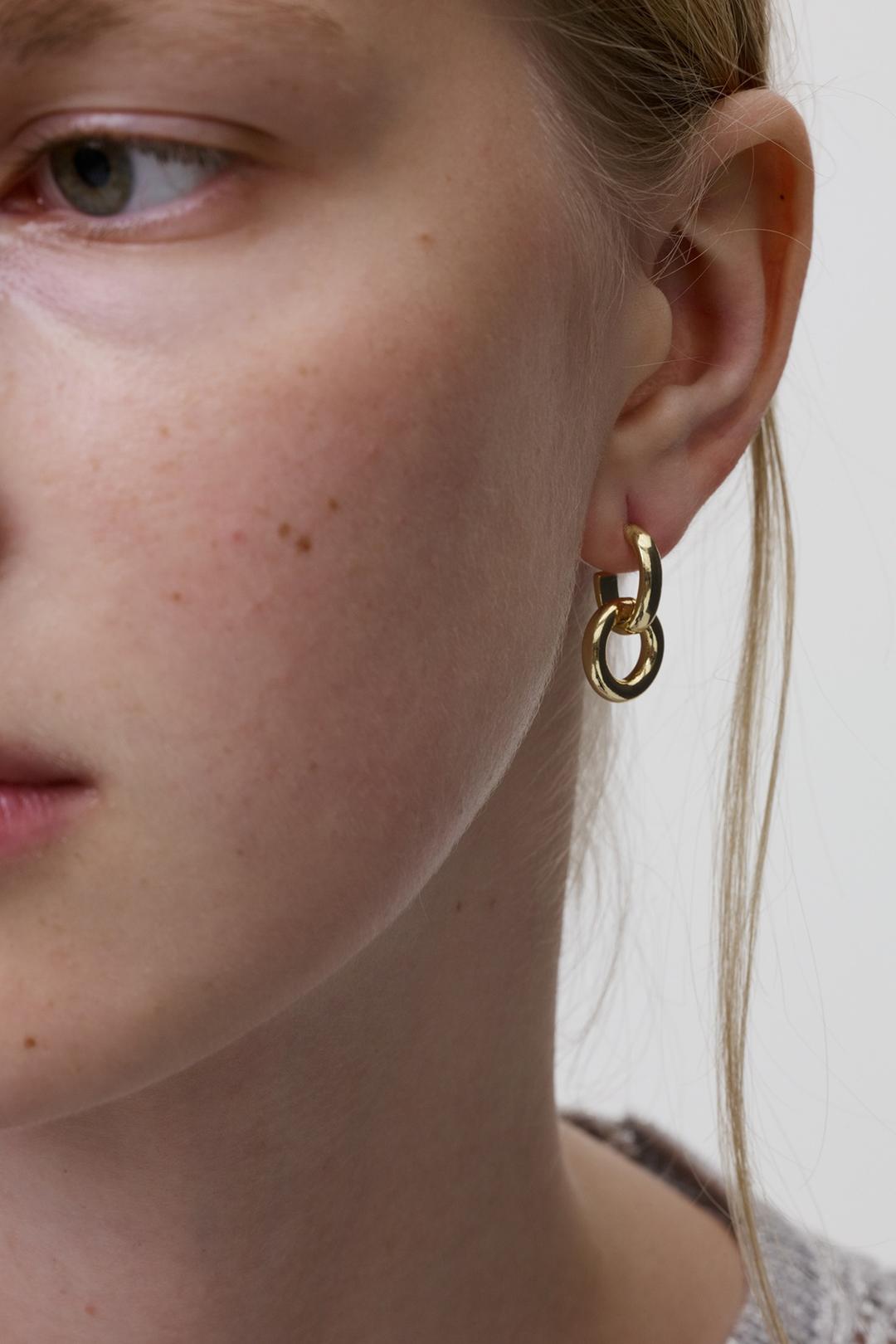 Oval and Circle Earrings