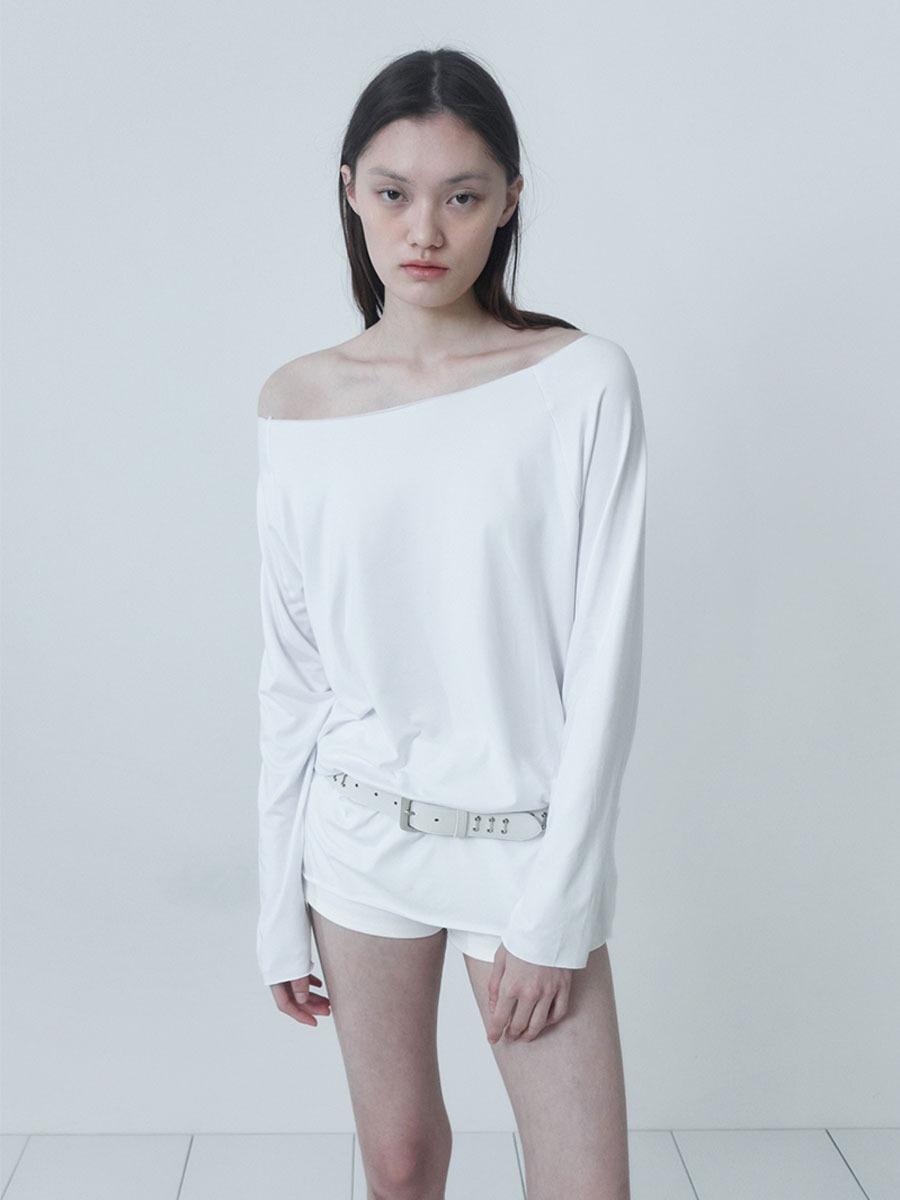[CERRIC] BASIC ROUND TOP - WHITE