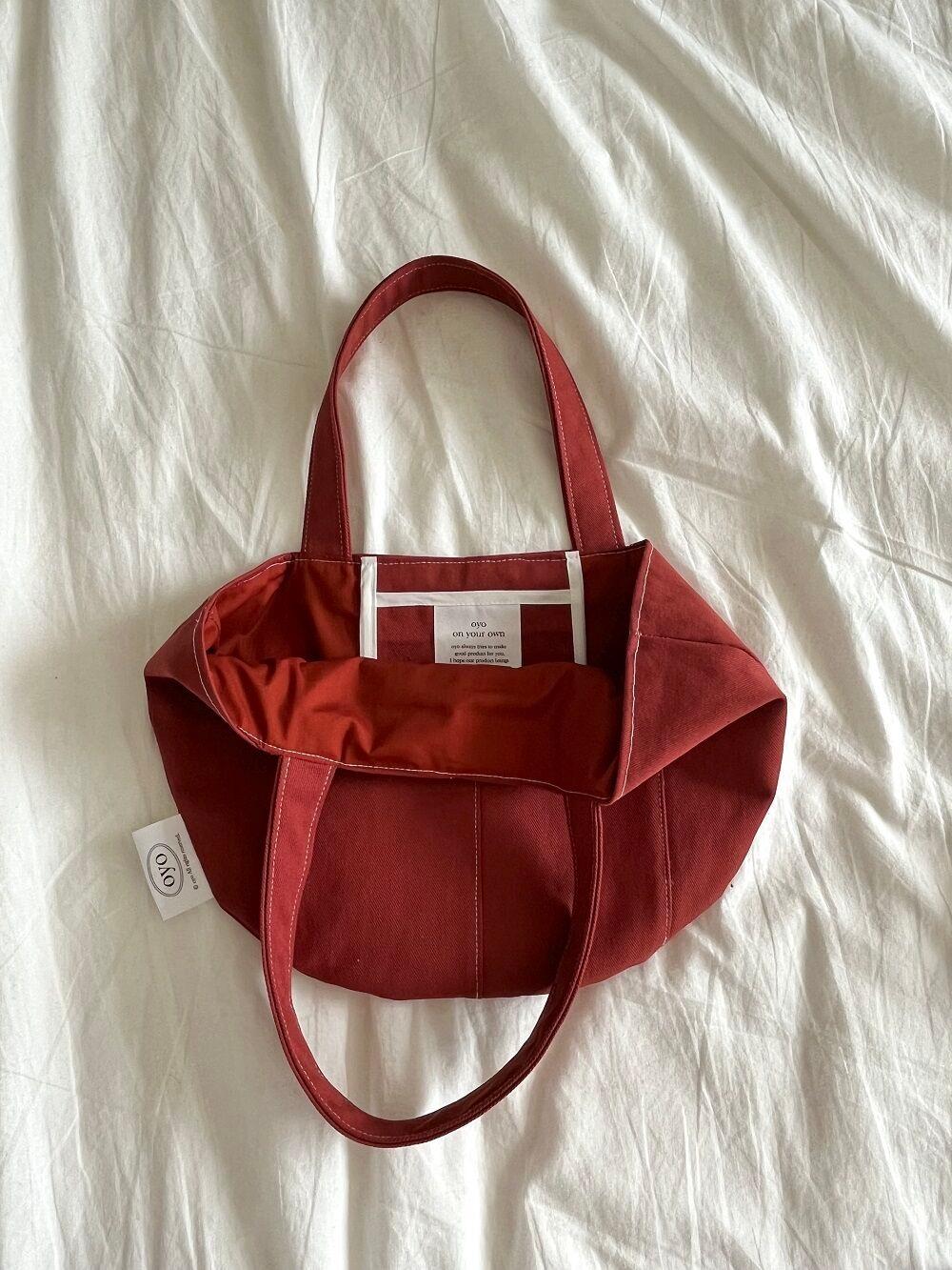 stitch bag- red
