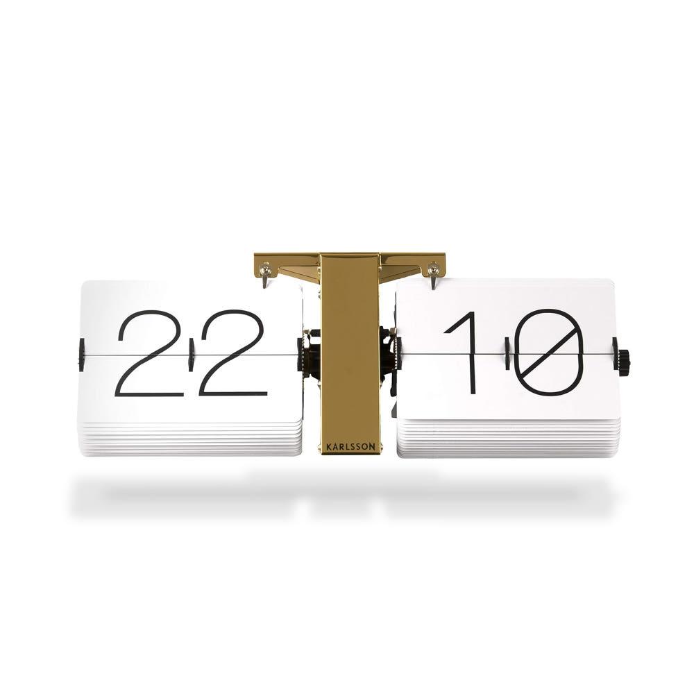 칼슨 Karlsson 플립 시계 인테리어 탁상 시계  화이트 Flip clock