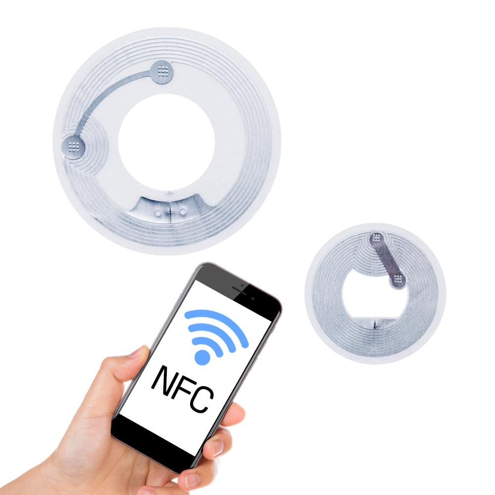 원형 NFC 스티커 / 38mm, 25mm 미니 CD 태그 칩 투명 스티커