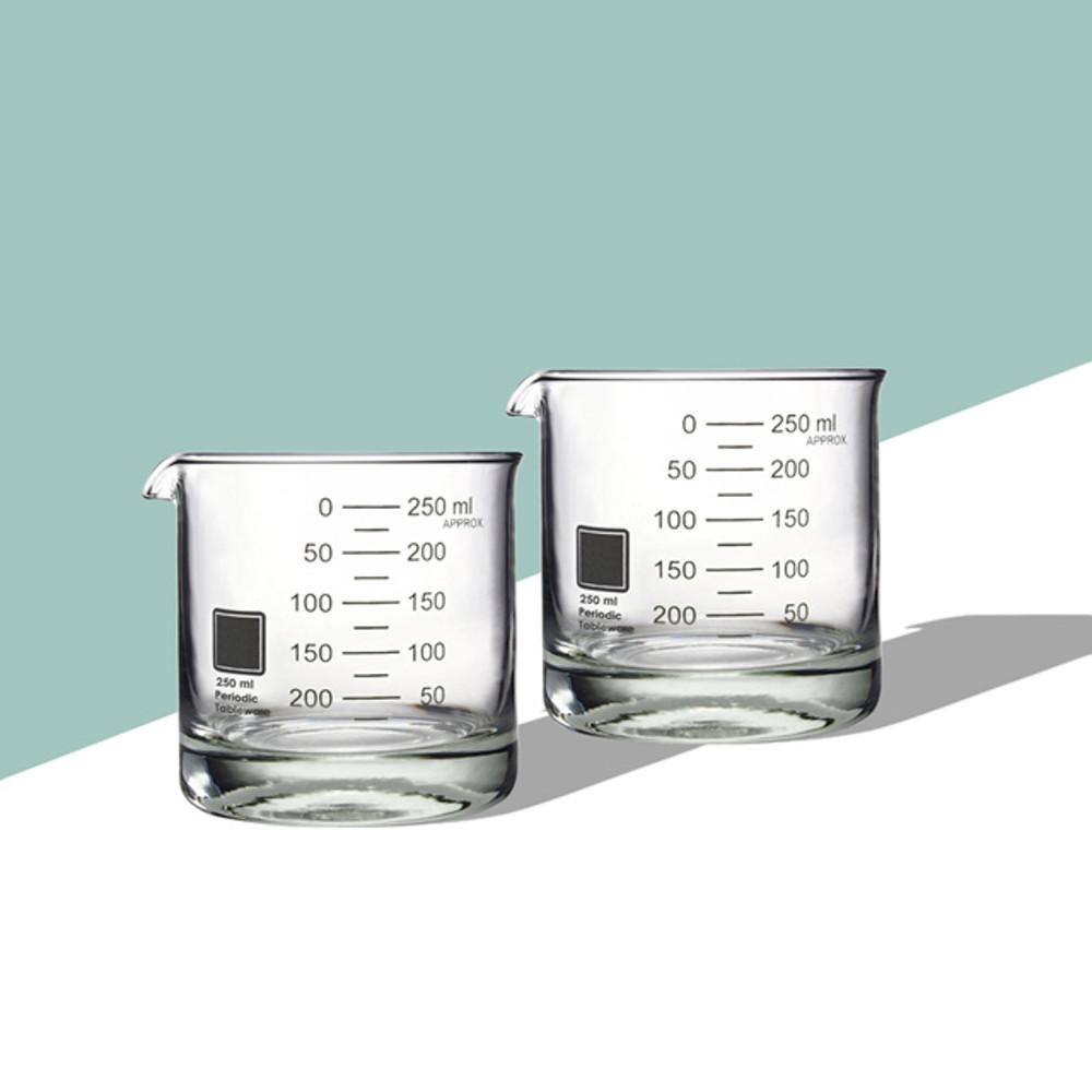 [공식수입] 피리오딕 테이블웨어   -   Periodic Tableware 비커 락 글라스 (2pcs)