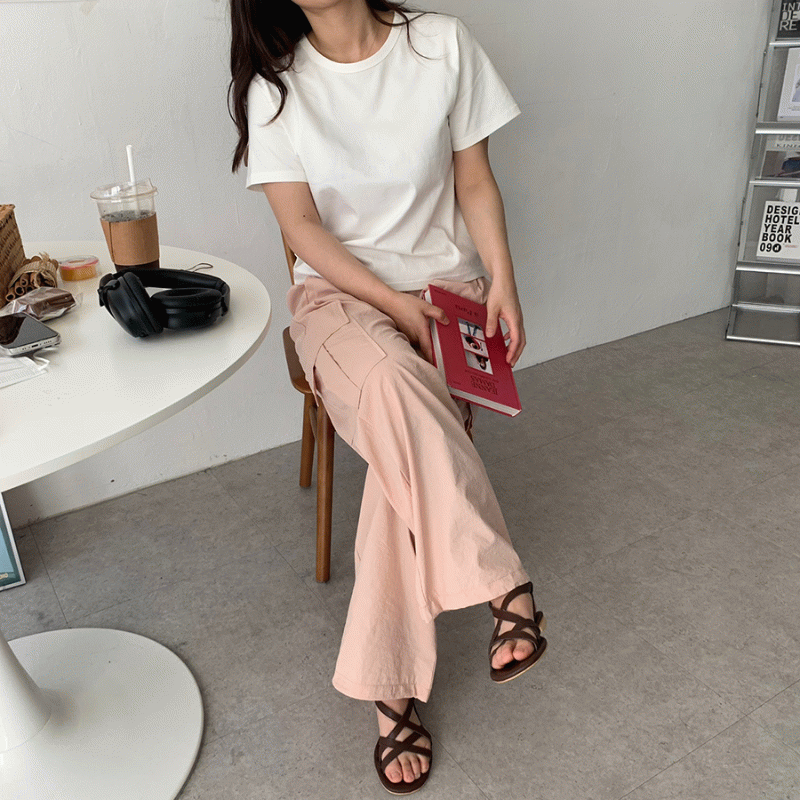 나일론 핀턱 카고바지_pt[3color!]