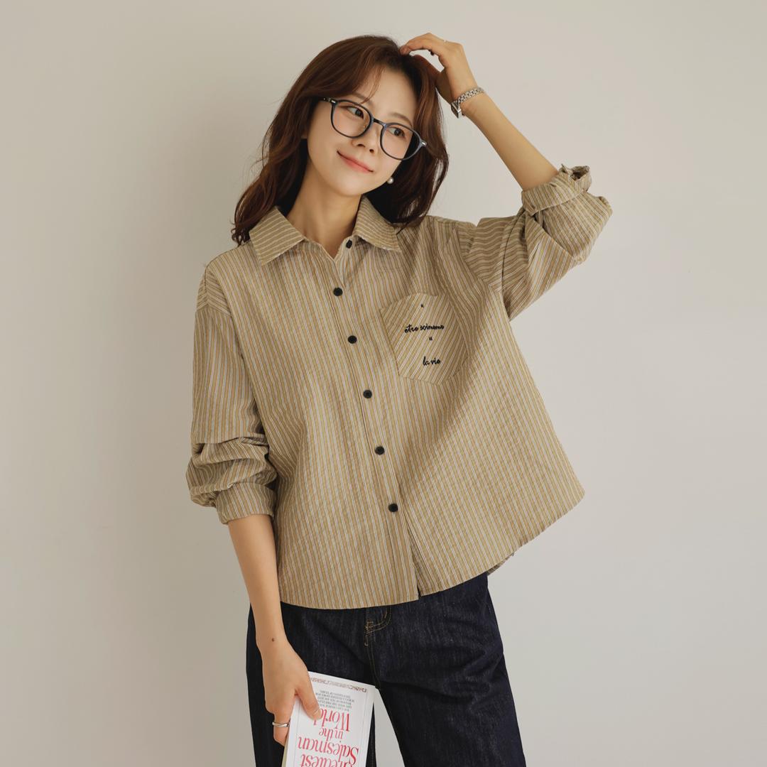 폰트자수 단가라셔츠