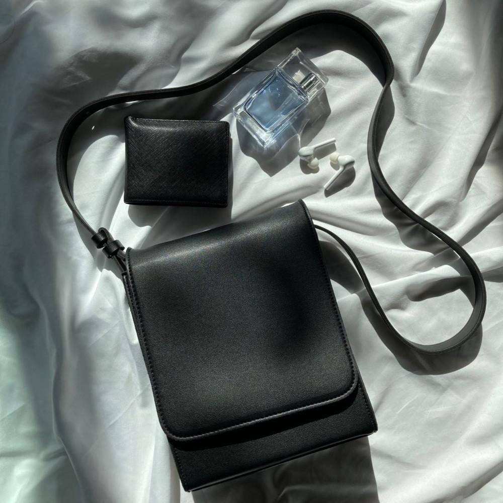 여자 남자 스퀘어 크로스백 미니 백 보세 가죽 핸드폰 학생 대학생 데일리 가방
