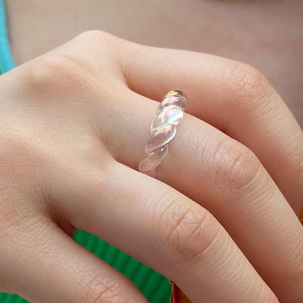 DV019 Clear cloud acrylic ring