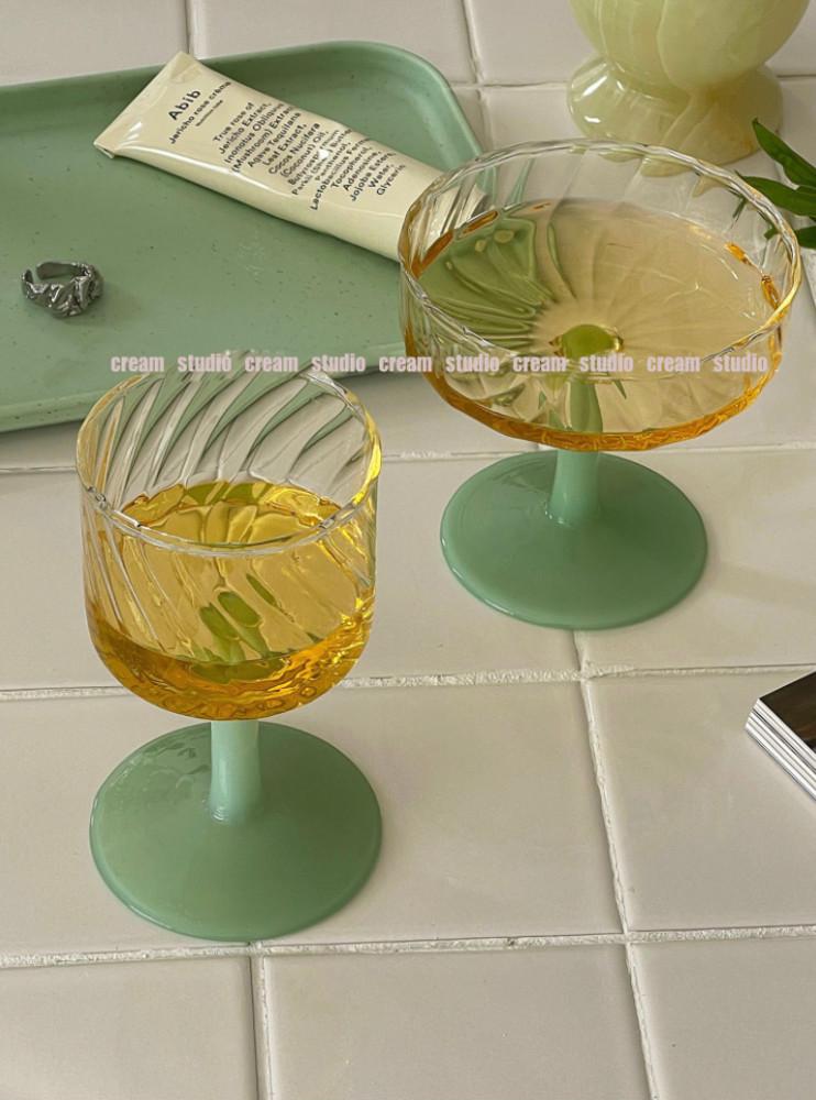 크림스튜디오 Mint shavet glass 민트 글라스