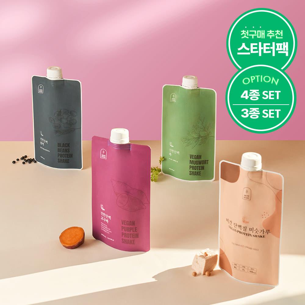 맘메이크 비건 스타터팩 40g x6개(3종) / 40g x 8개(4종) 단백질 쉐이크