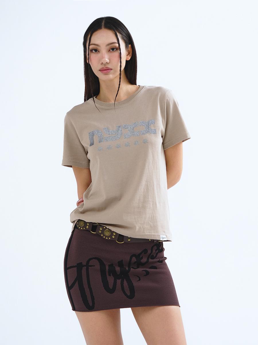 GLINT LOGO TEE BEIGE