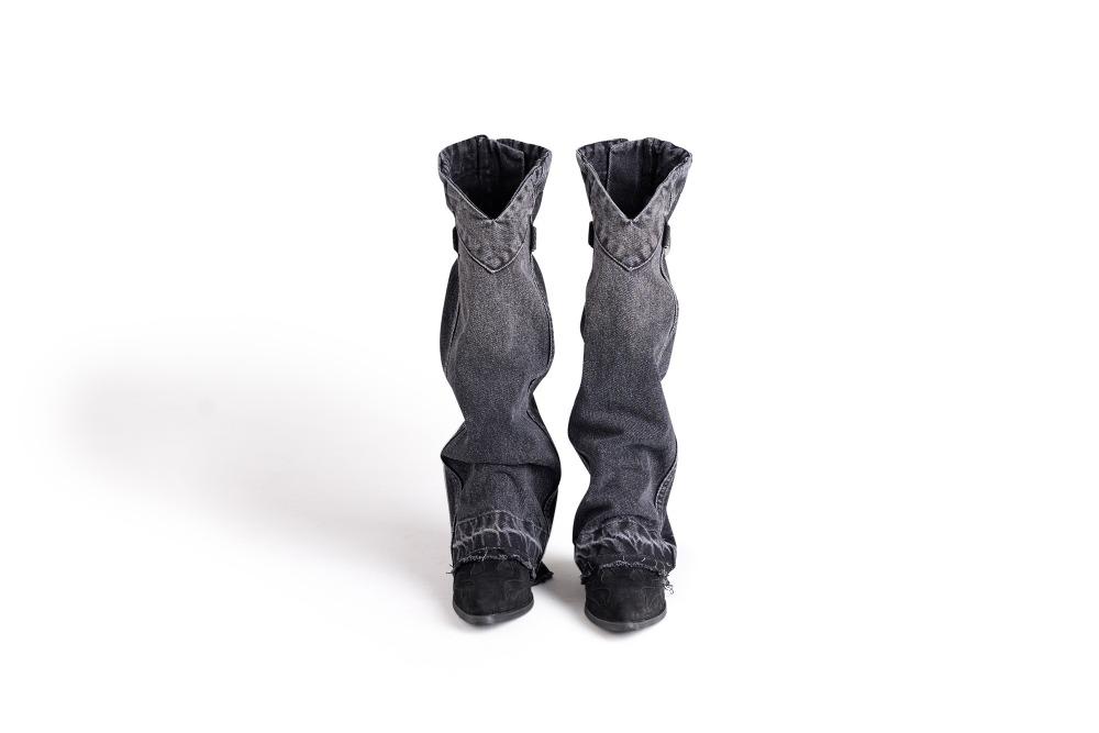 LEKIM DENIM LEG WARMER (BLACK)