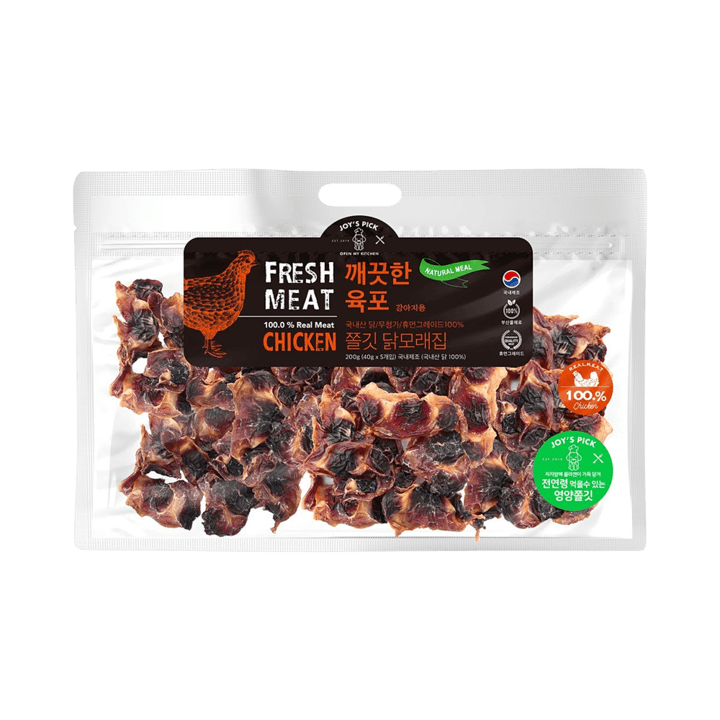 오래오래프로젝트 깨끗한 육포 쫄깃 닭모래집 200g