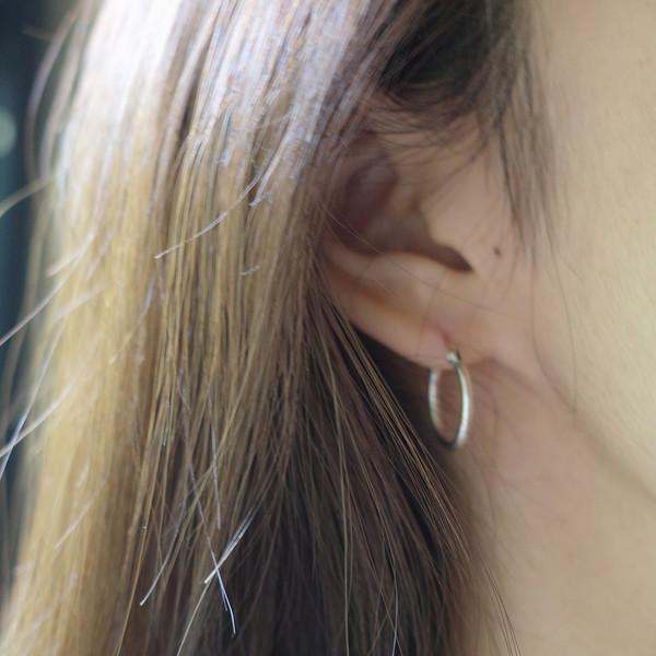 Hoop earring (925 silver)