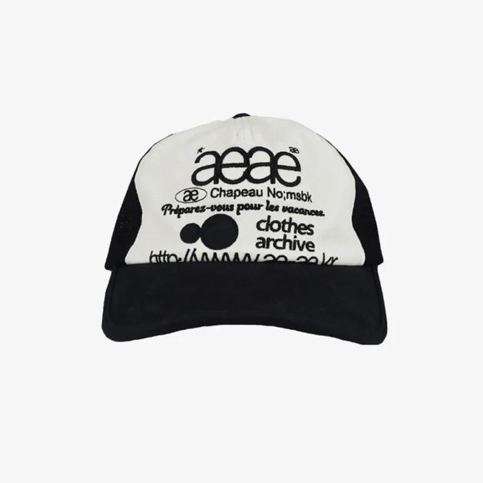 WEB LOGO MESH CAP [BLACK]
