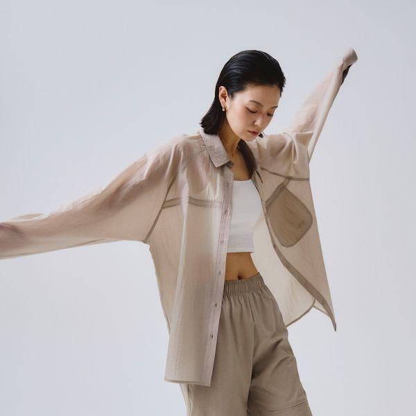 시어 나일론 셔츠 자켓