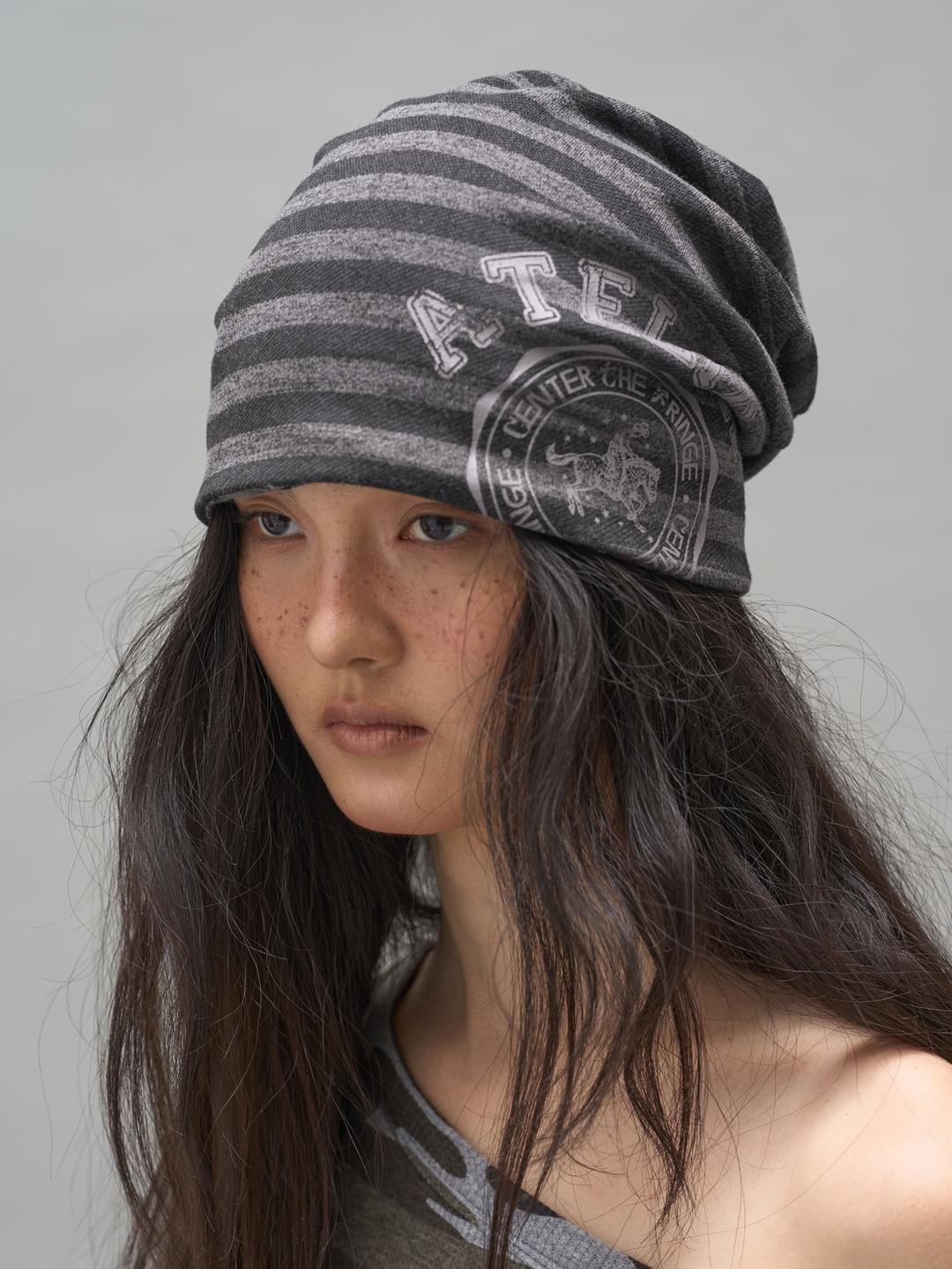 ATELIER CONTRAST BEANIE_CHACOAL