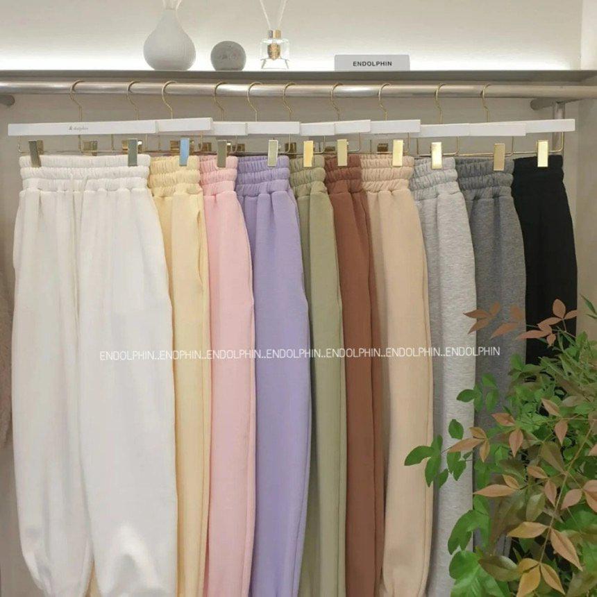 엔돌핀 밍크 밴딩 조거팬츠