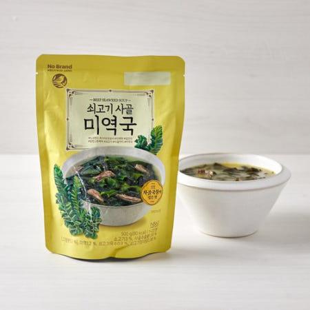 이런 상품 어때요? 노브랜드 쇠고기 사골미역국 500g