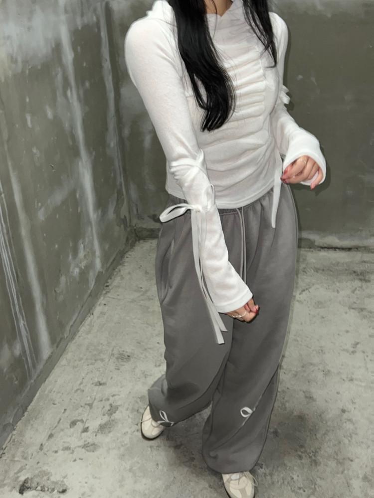 셔링 발레 후드티