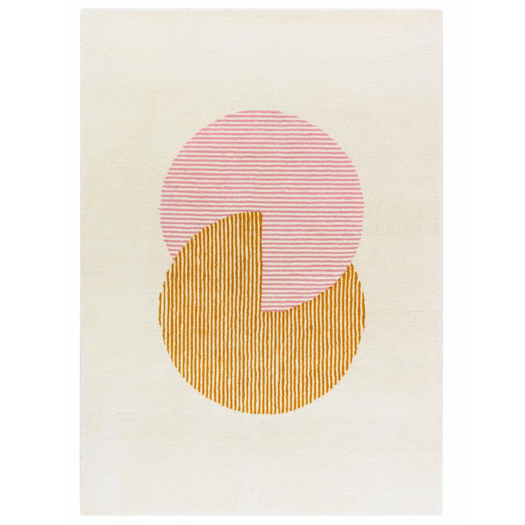 써클 울 러그 핑크, 200x300 cm