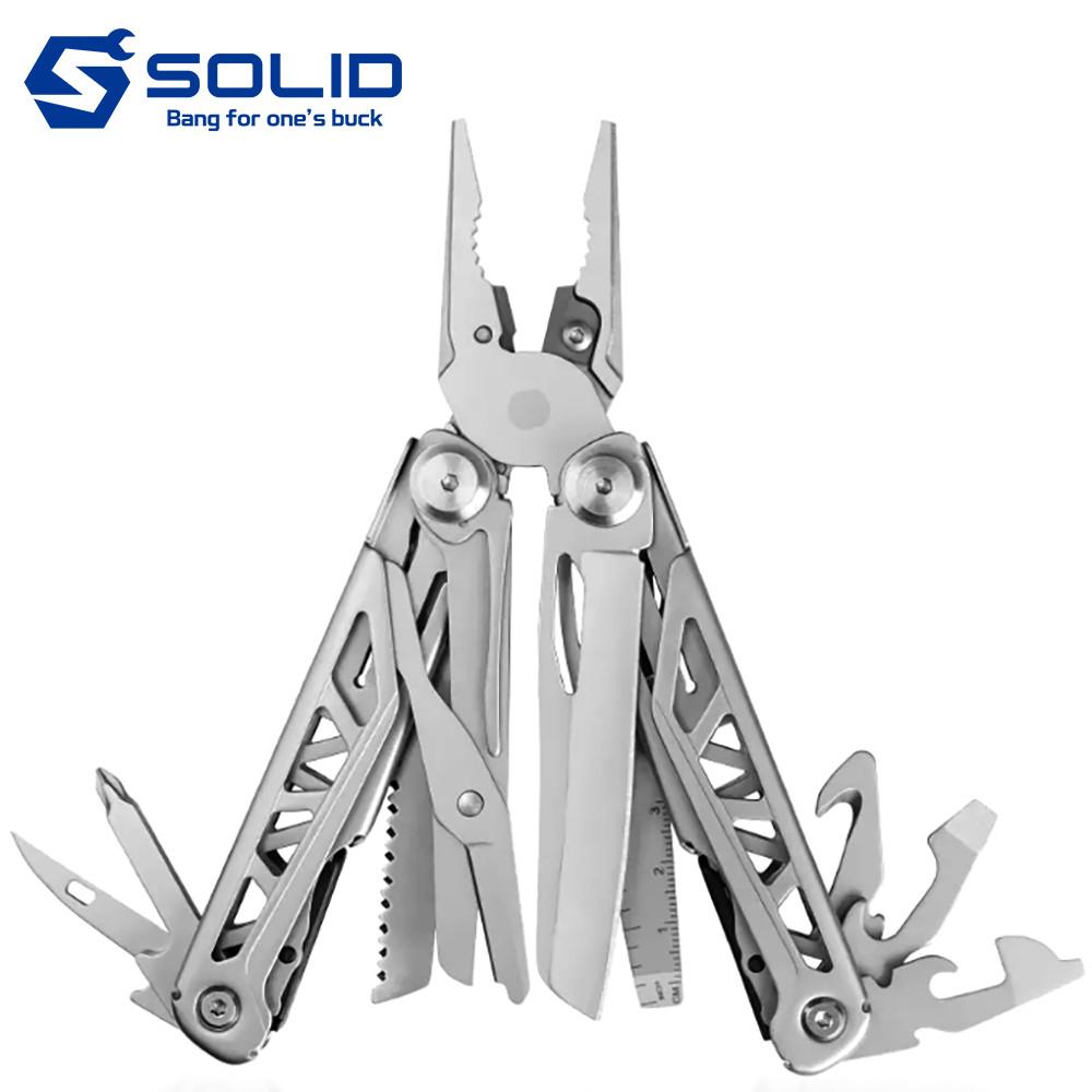 솔리드 16 in 1 멀티툴 캠핑칼 다용도칼 맥가이버칼 폴딩나이프 넥스툴