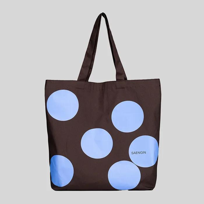 DOT TOTE BAG - BROWN