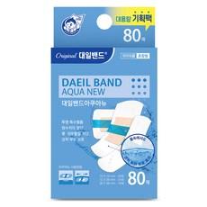 대일밴드 아쿠아뉴 방수밴드 혼합형 80p 세트, 대형(38 x 72..., 1세트