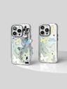 수심 Butterfly Mirror Case2 아이폰 나비 케이스 미러 실버 y2k 키링