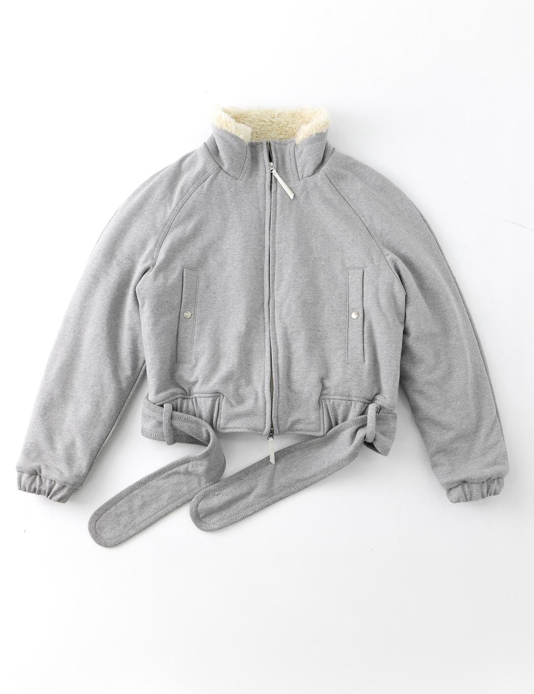 Belt zip jacket (grey)