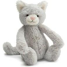 Jellycat 젤리캣 회색 새끼 고양이 수면 애착 인형 31cm