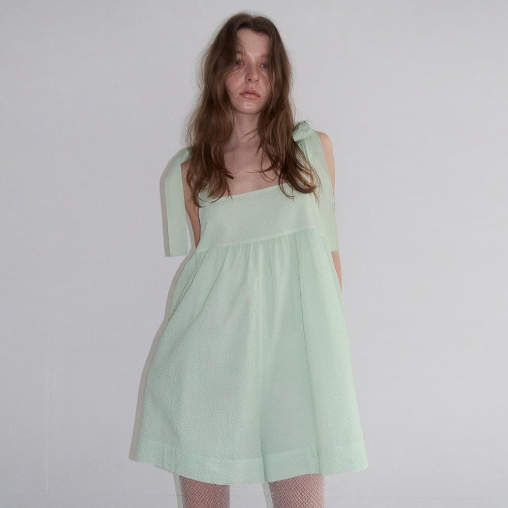 RIBBON BALLOON JUMPSUIT_MINT