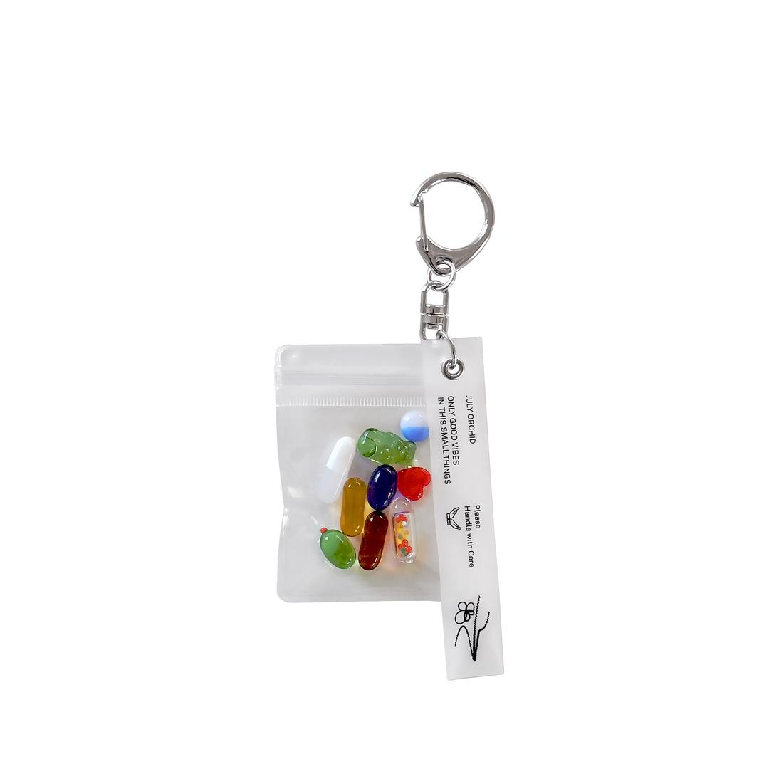 글라스 알약 키링 (Glass Pills Keyring)