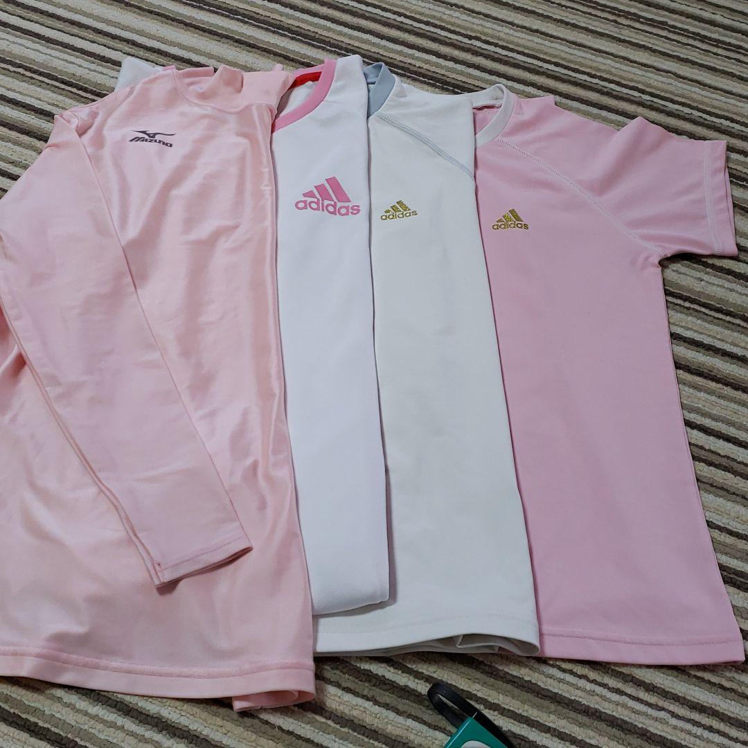 adidas 半袖Tシャツ3枚　ミズノ長袖1枚