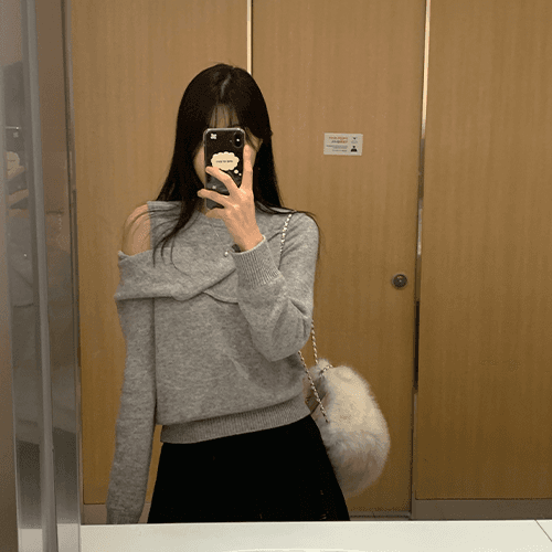 마렛 언발 트임 니트