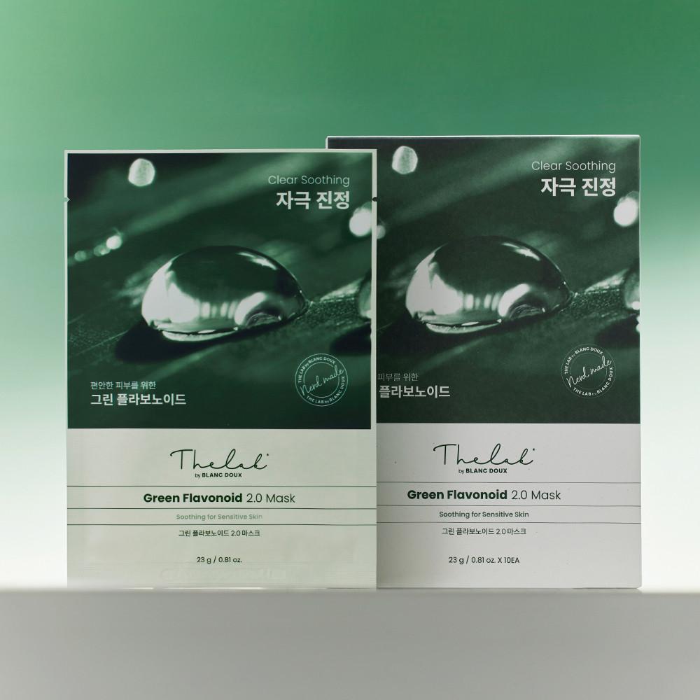 더랩바이블랑두 그린 플라 씬진정 마스크팩 10매 : 더랩바이블랑두