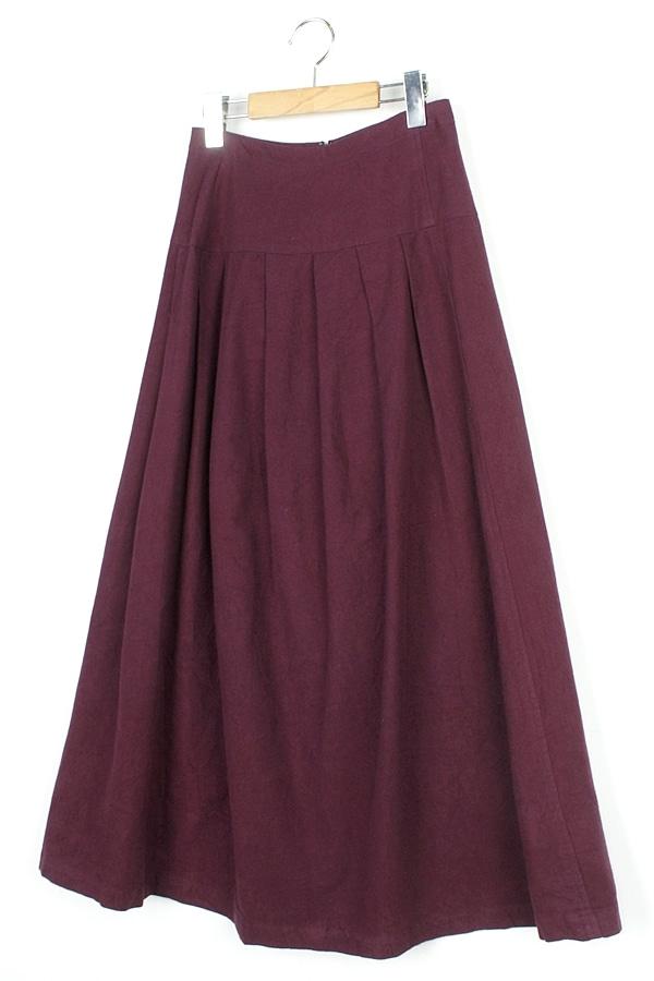 INTERLINEAIRE_JPN 하이웨스트 핀턱 롱 스커트 WOMAN_23