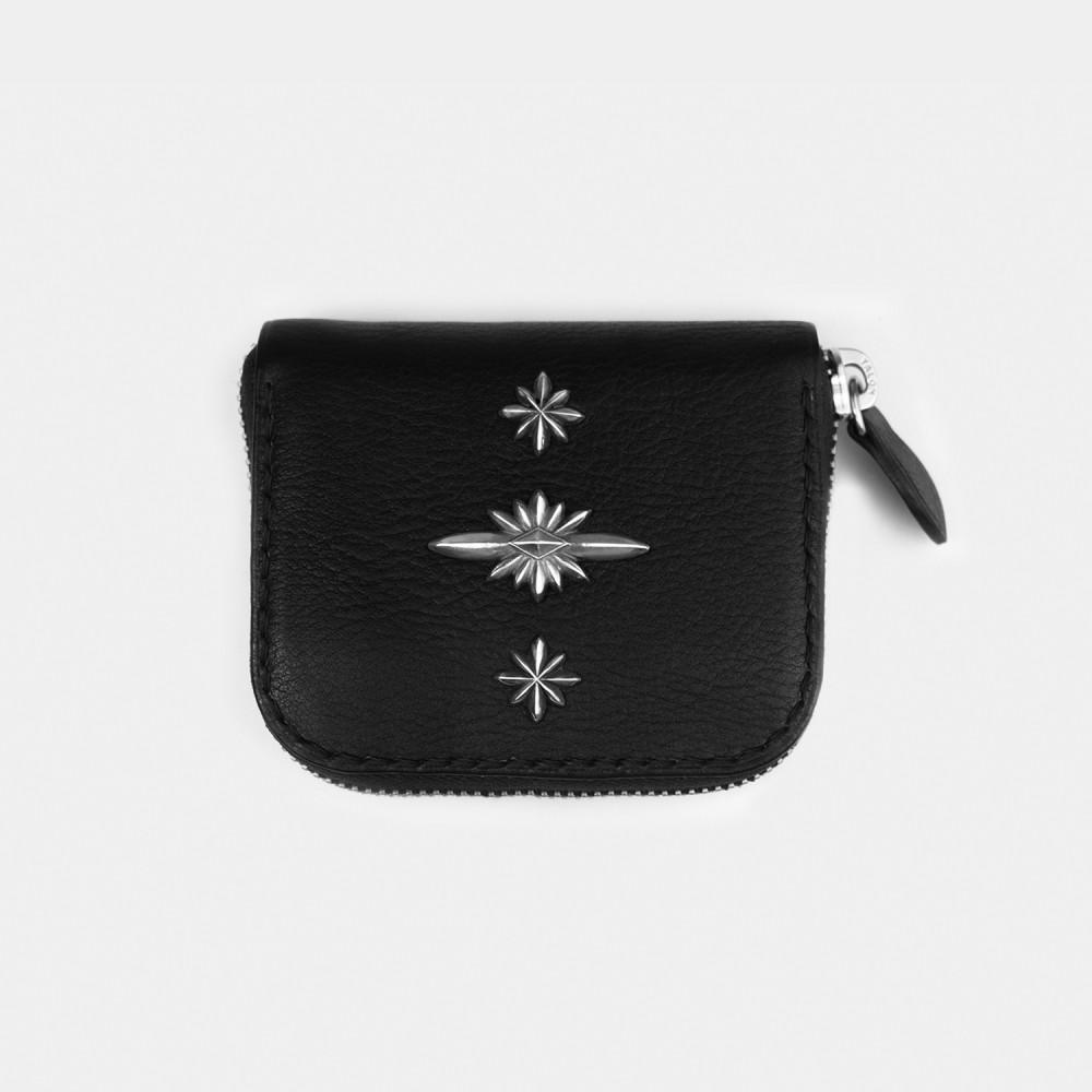 3Star Concho Zip Wallet - Black stich